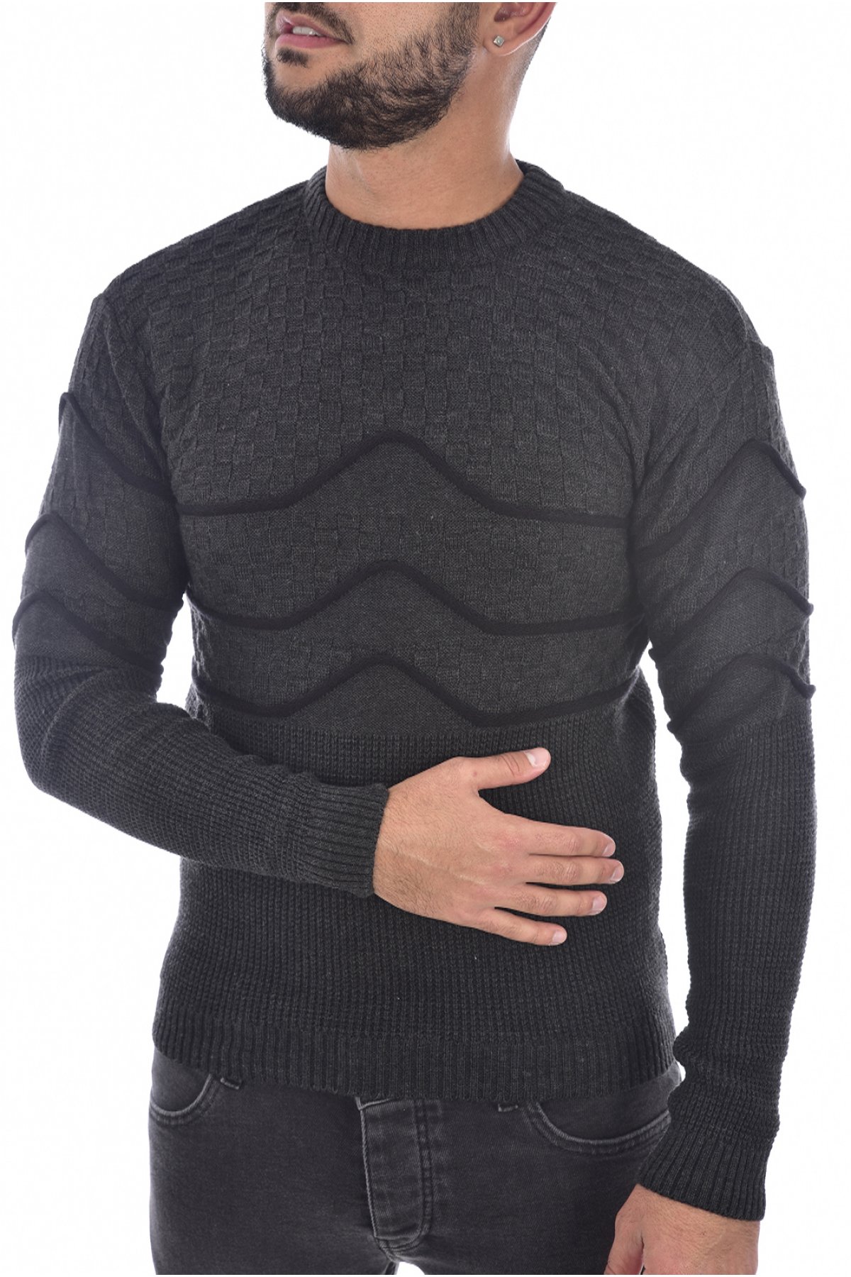 Goldenim Paris 1249 Svetr Šedý XL