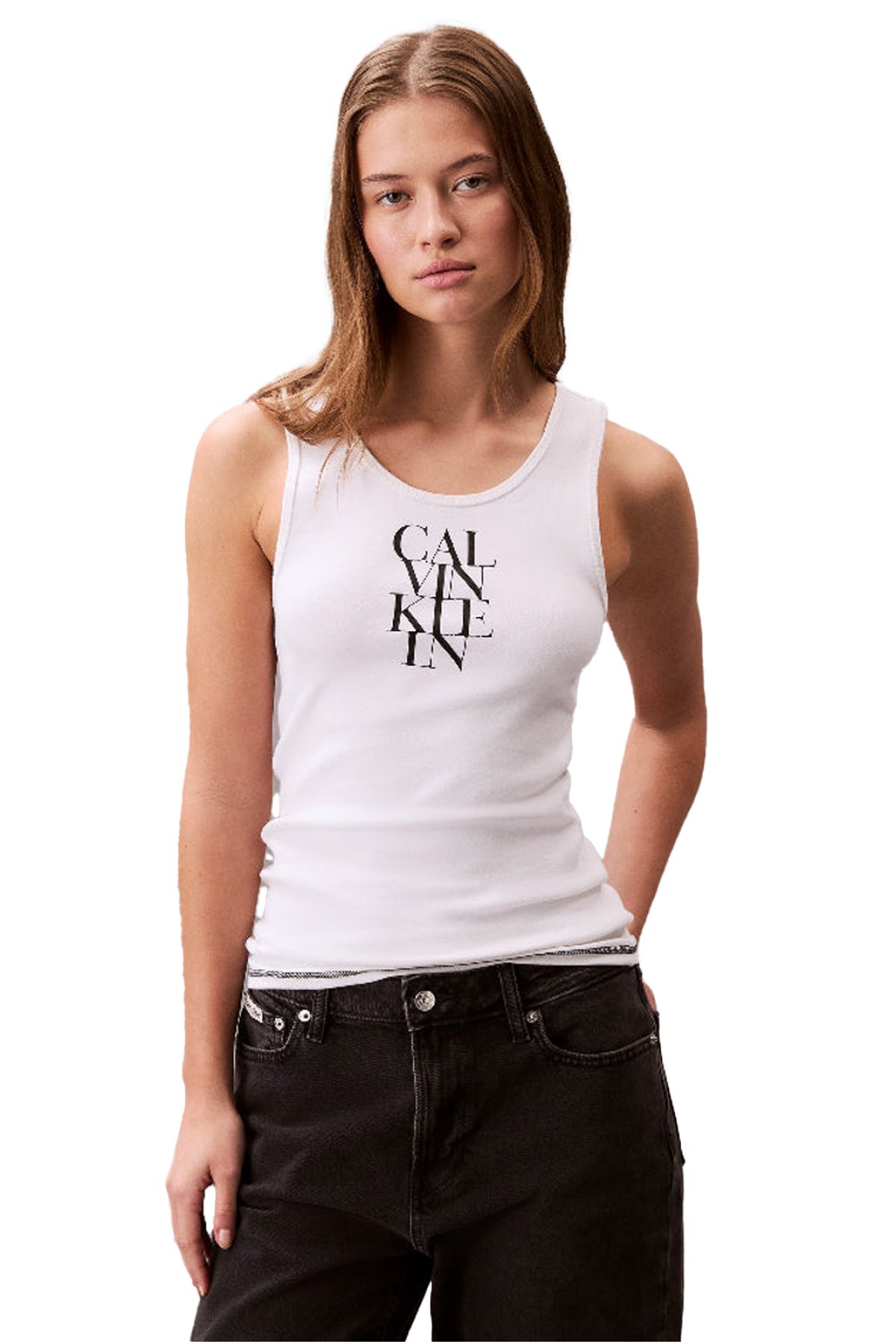 Calvin Klein LV044C219G Dámské tílko bílé S