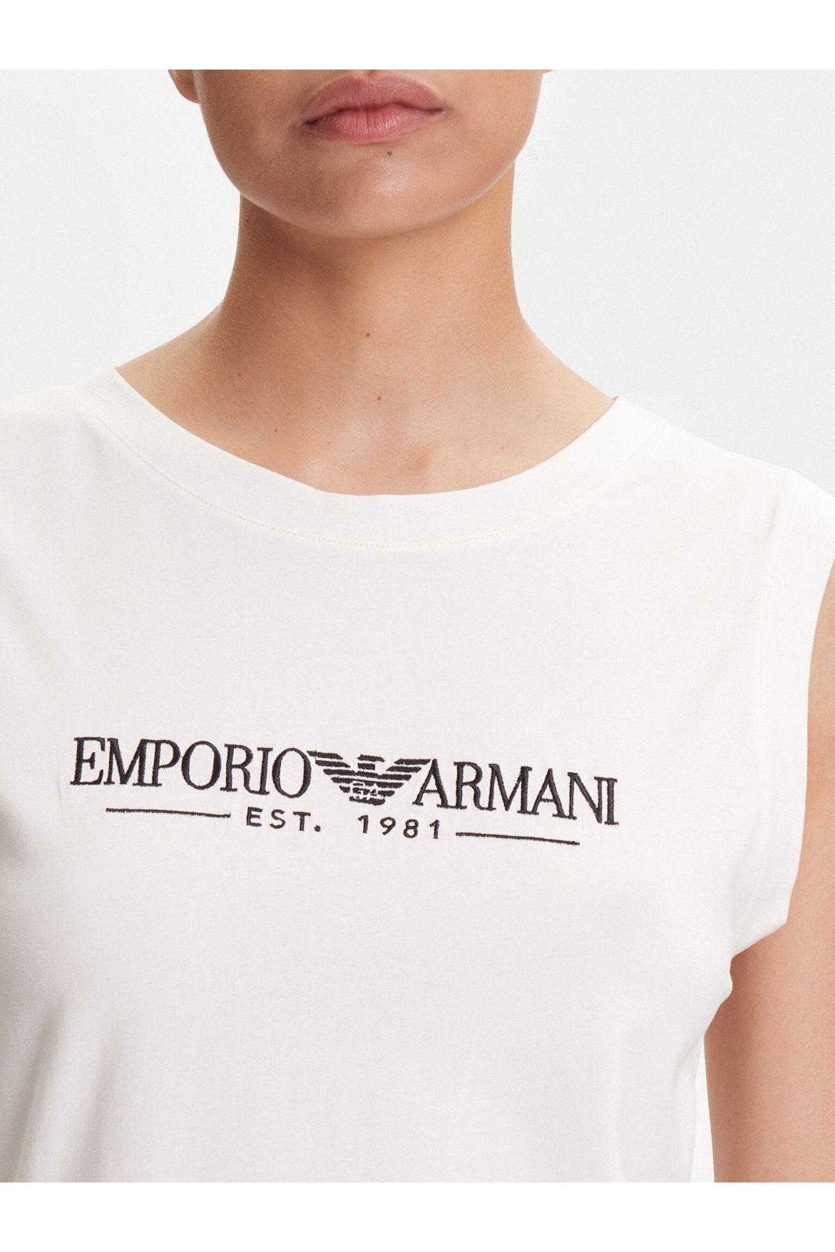 Emporio Armani EW000410 AF10881 Dámské tričko bílé L