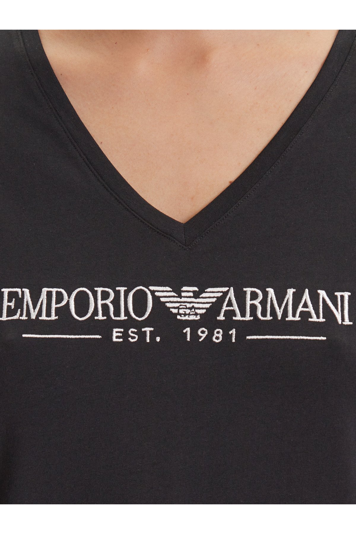Emporio Armani EW000409 AF10881 Dámské tričko černé S