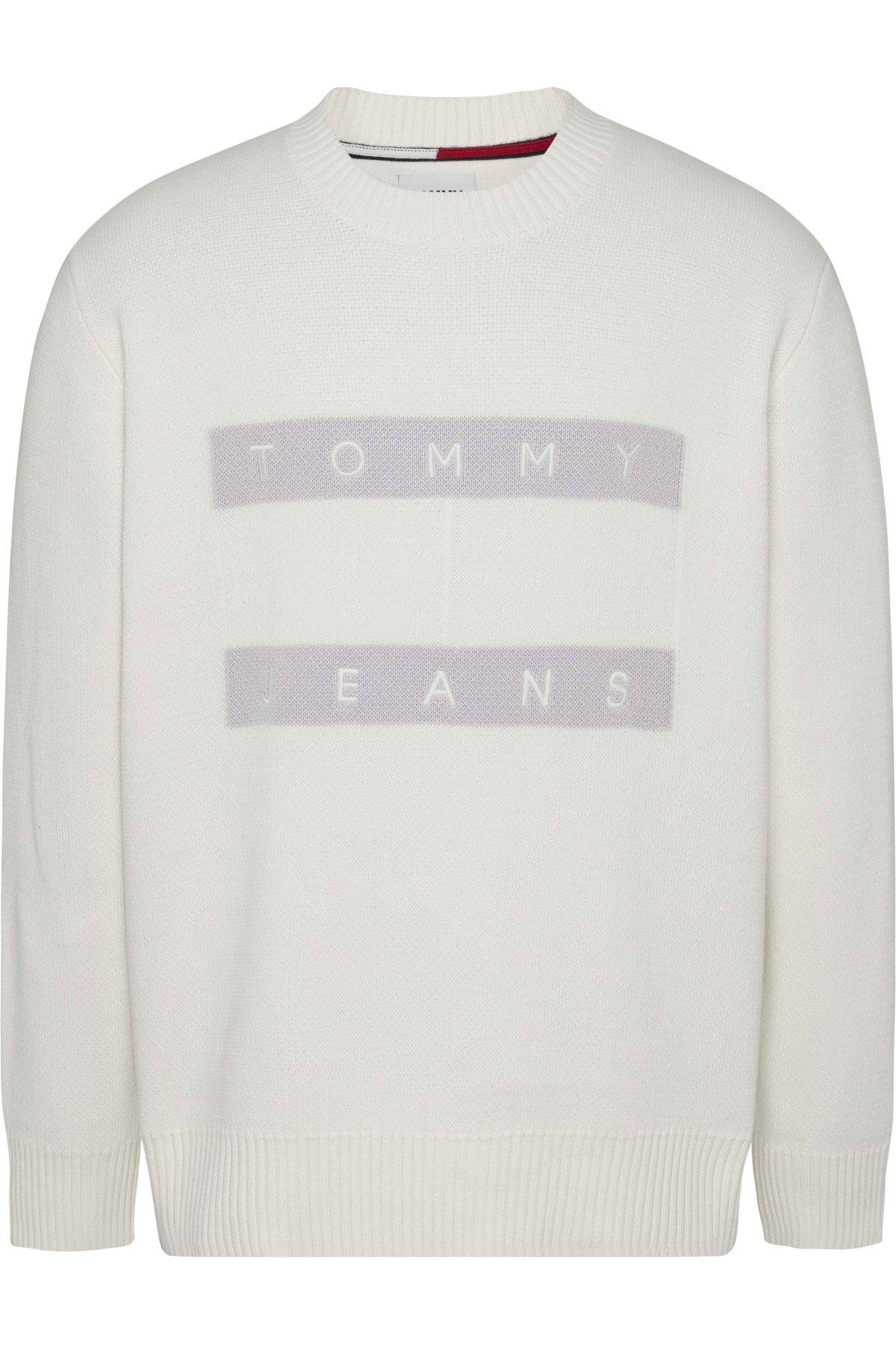 Tommy Jeans DM0DM17773 svetr bílý